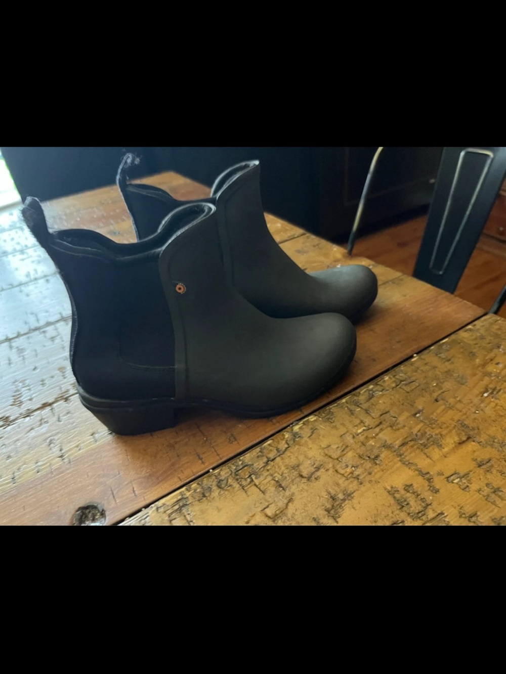 Bogs Black Chelsea Rain Boots